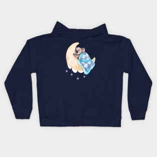 koala moon sleeping Kids Hoodie